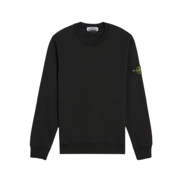 Stone Island Organic Cotton Fleece Sweatshirt 'Black'
