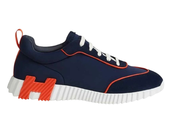 Hermes Bouncing Sneaker Bleu Marine Orange