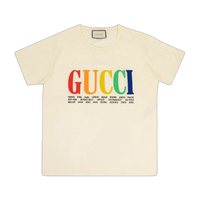 Gucci Rainbow Cities Cotton T-Shirt 'White'