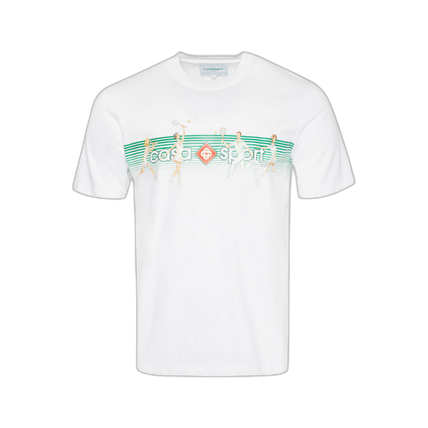 Casablanca Playful Stripes T-Shirt 'White'