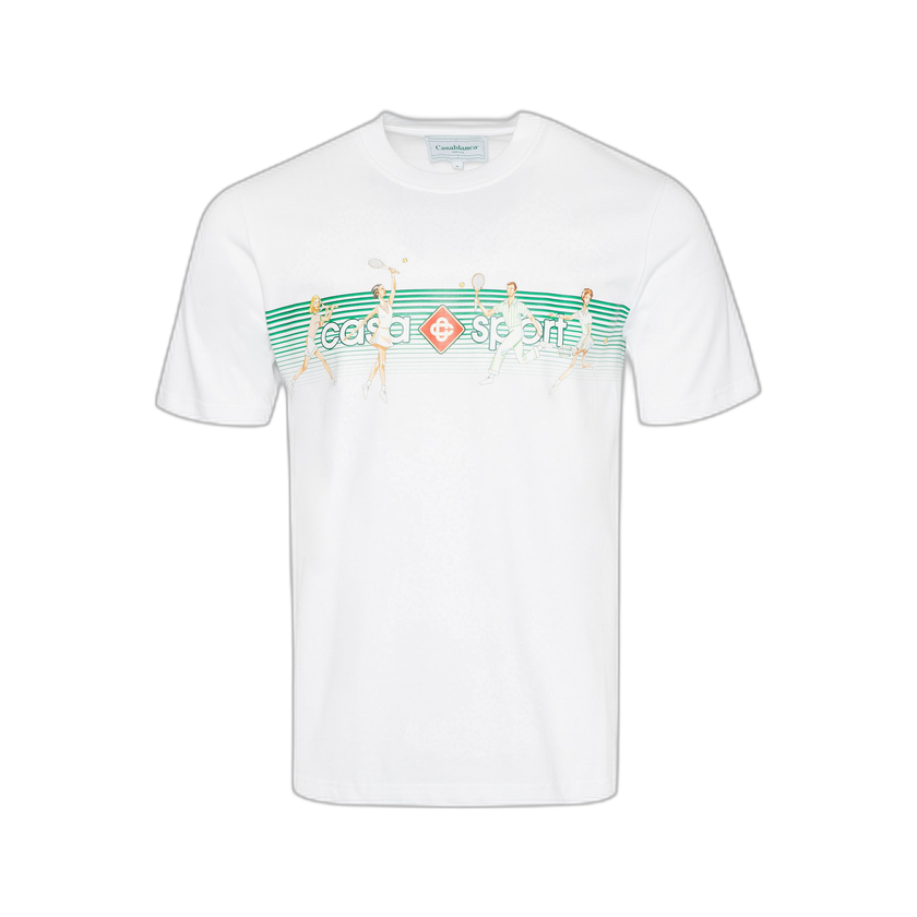 Casablanca Playful Stripes T-Shirt 'White'