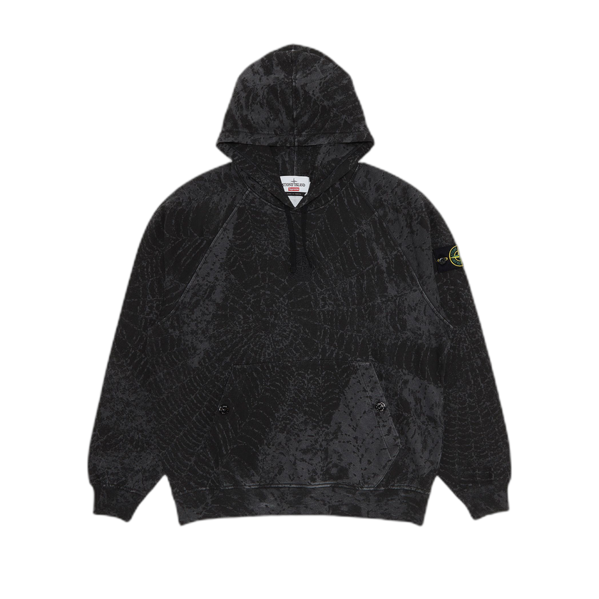 Supreme x Stone Island Hooded Sweatshirt 'Black'