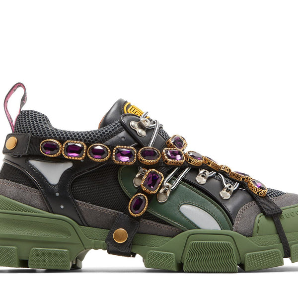 Gucci Flashtrek 'Green Crystals'
