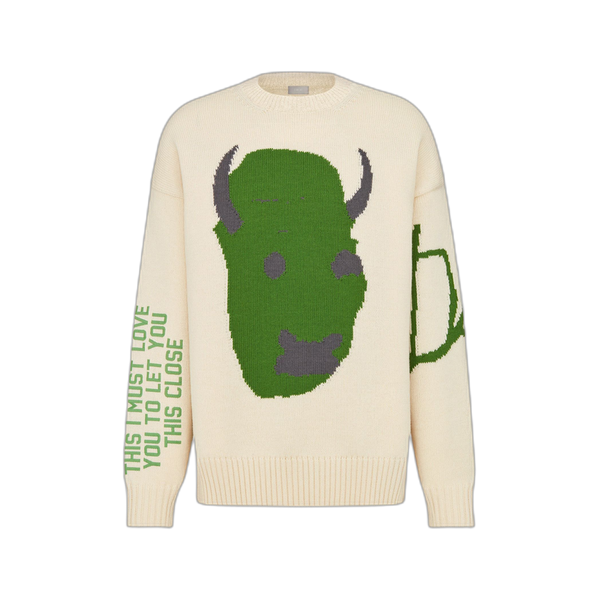Dior x Cactus Jack Oversized Sweater 'Ecru'