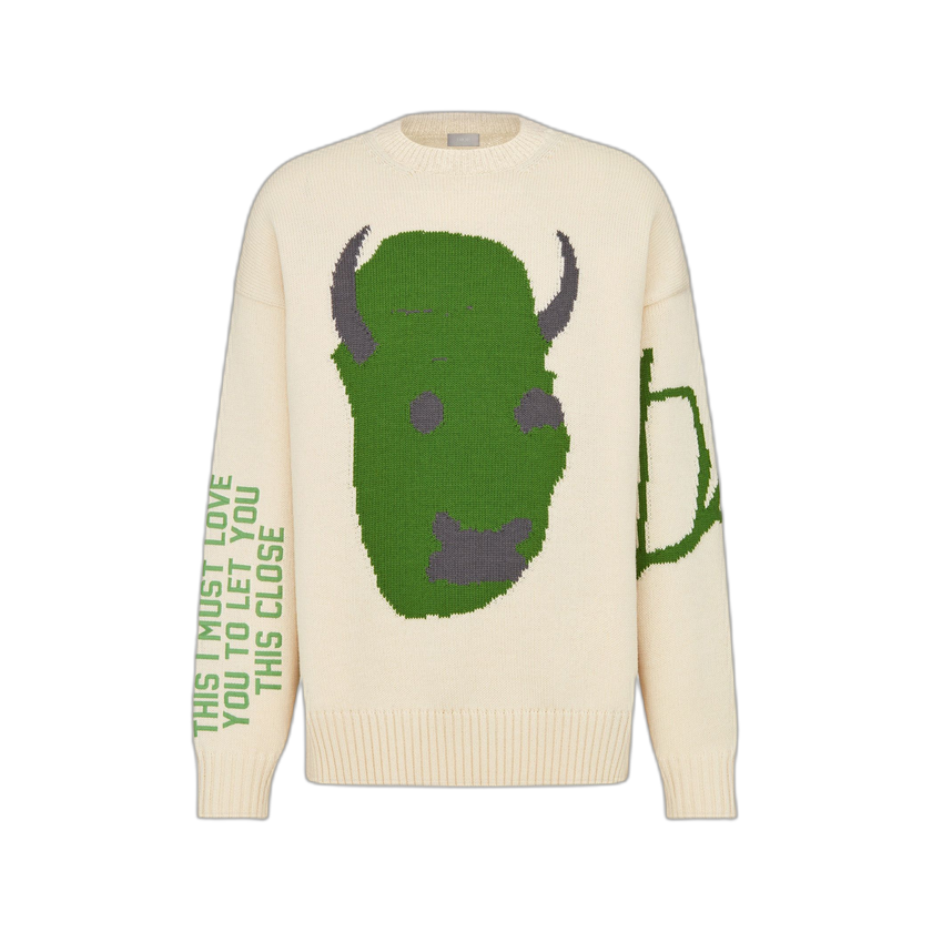 Dior x Cactus Jack Oversized Sweater 'Ecru'