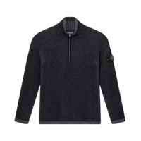 Stone Island Logo Patch High Neck Jumper 'Melange Charcoal'