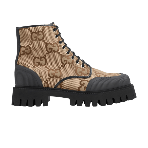 Gucci Lace Up Boot 'Maxi GG - Camel'