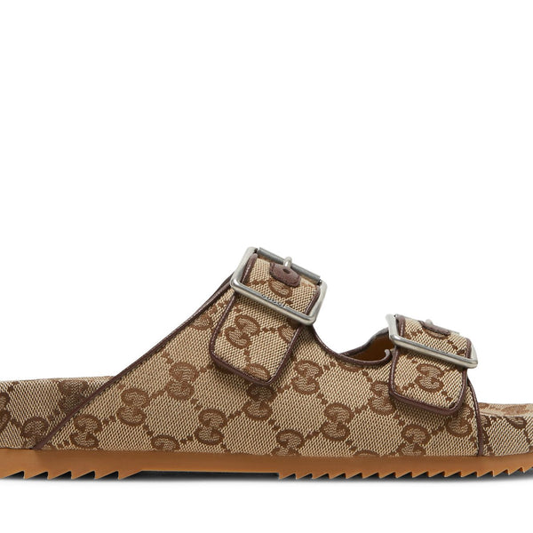 Gucci Slide Sandal Strap 'Beige Monogram'