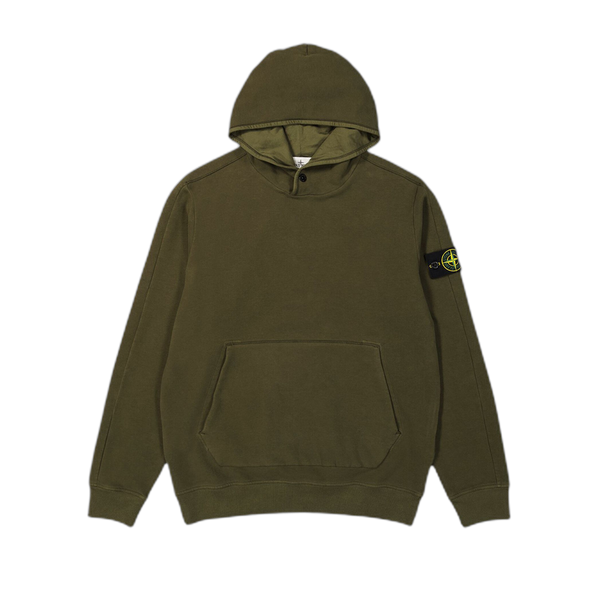 Stone Island Logo Patch Hoodie 'Olive'