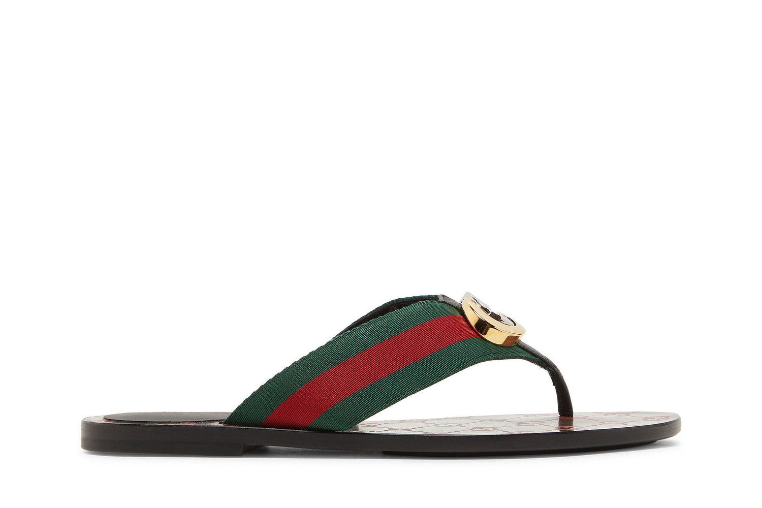 Gucci Wmns GG Web Sandal 'Black Green Red'