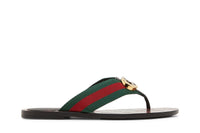Gucci Wmns GG Web Sandal 'Black Green Red'