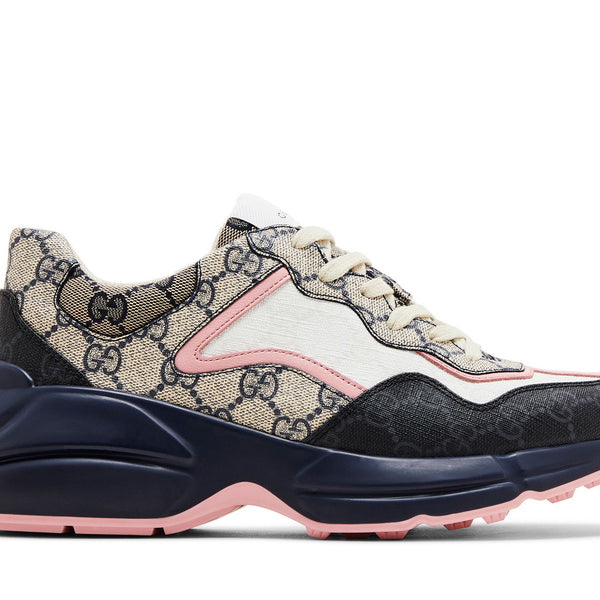 Gucci Wmns Rhyton Sneaker 'Beige Blue Monogram'