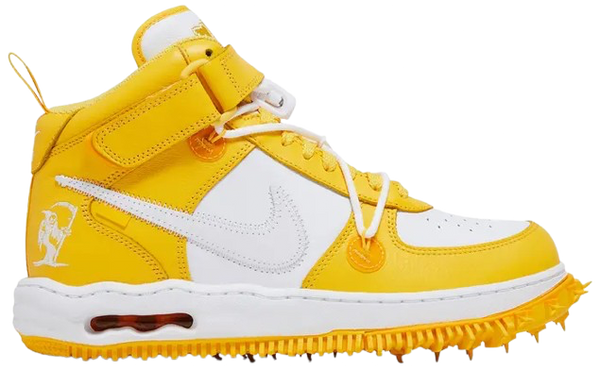 Off-White x Nike Air Force 1 Mid SP Leather 'Varsity Maize'