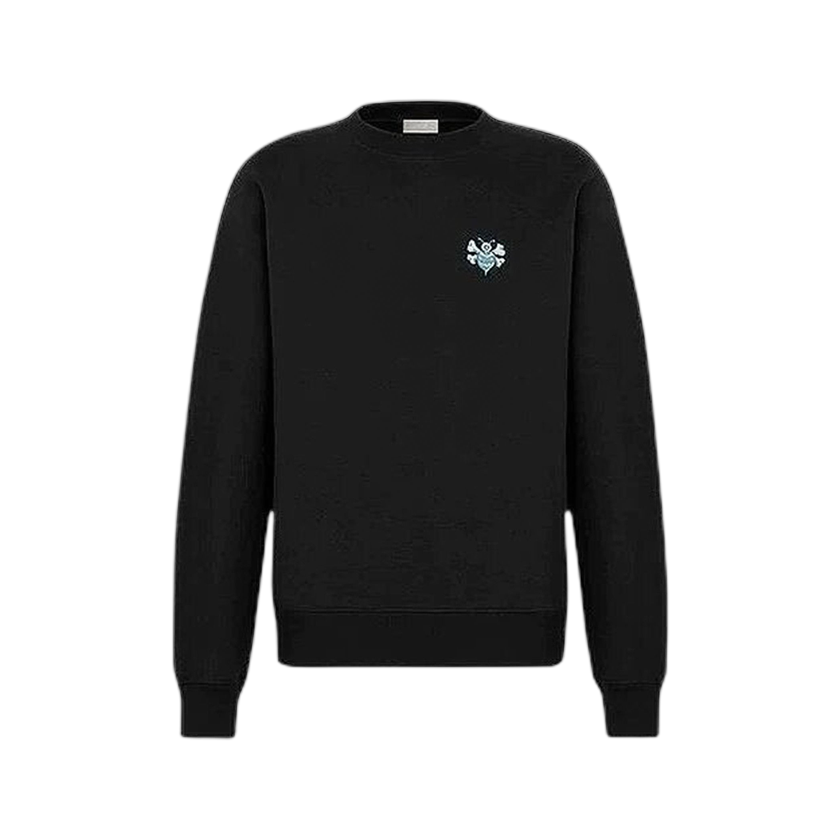 Dior x Shawn Stussy Bee Embroidred Oversized Sweatshirt 'Black'