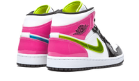 Air Jordan 1 Mid White Black Cyber Pink