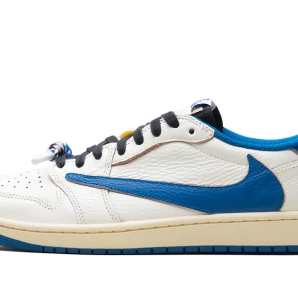 Air Jordan 1 Low OG Fragment Travis Scott White Blue