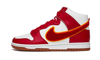 Nike Dunk High Chenille Swoosh White Gym Red