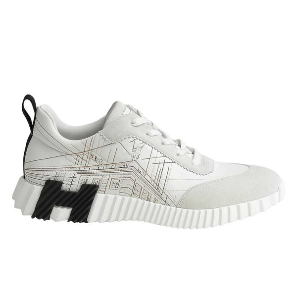 Hermes Bouncing Sneaker Blanc Gris