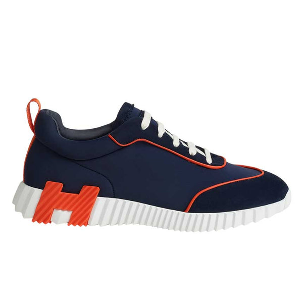 Hermes Bouncing Sneaker Bleu Marine Orange