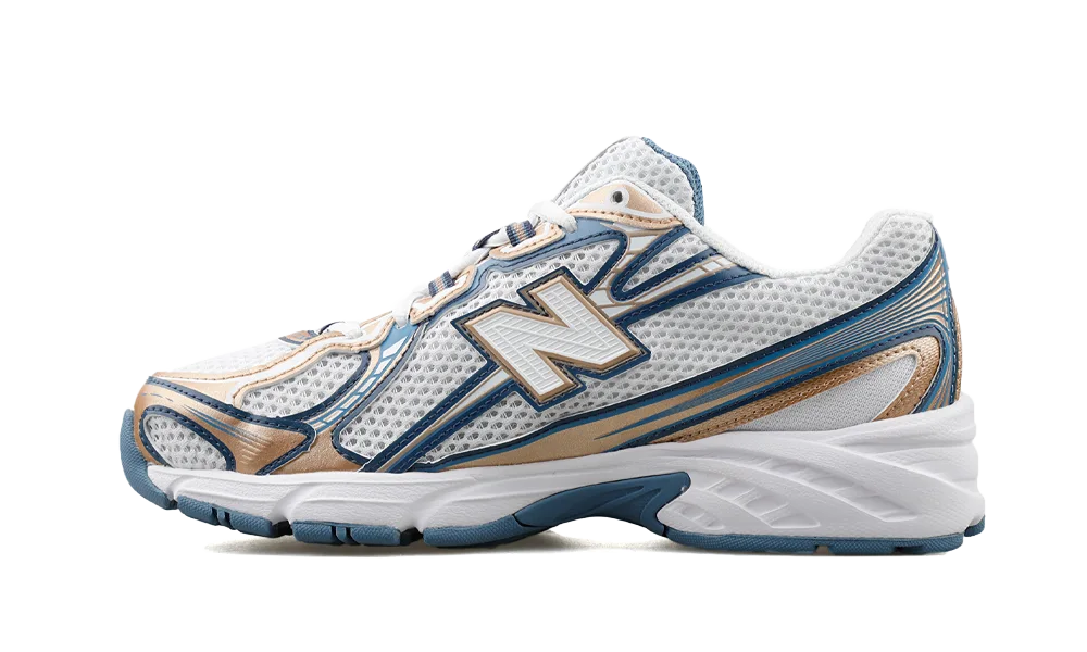 New Balance 740 Blue Gold Metallic