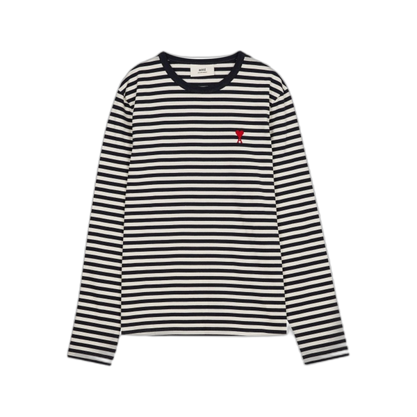 Ami De Coeur Marinière T-Shirt 'Navy/Off White'