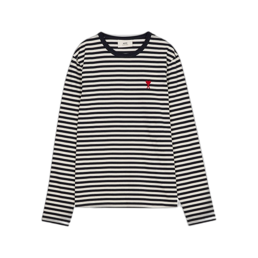 Ami De Coeur Marinière T-Shirt 'Navy/Off White'