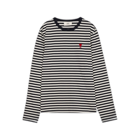 Ami De Coeur Marinière T-Shirt 'Navy/Off White'