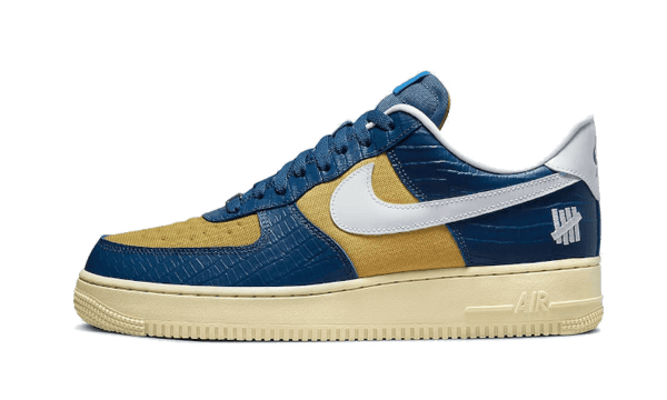 Nike Air Force 1 Low SP Undefeated "5 On It" Blue Yellow Croc