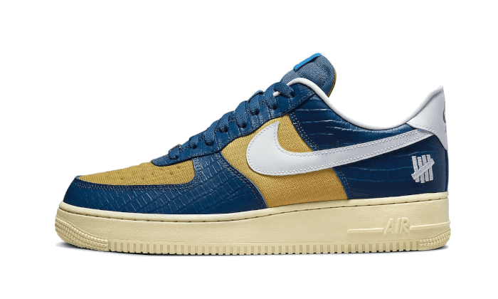 Nike Air Force 1 Low SP Undefeated "5 On It" Blue Yellow Croc