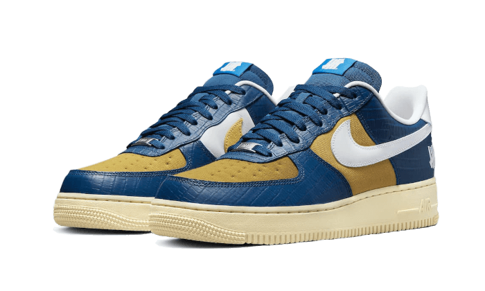 Nike Air Force 1 Low SP Undefeated "5 On It" Blue Yellow Croc