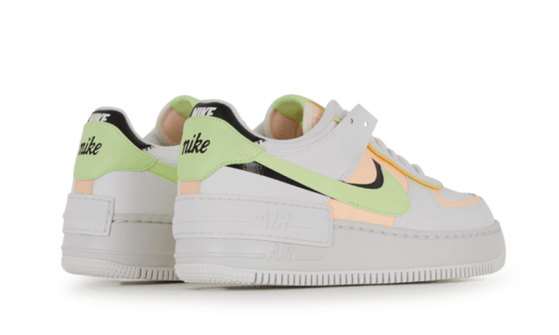 Nike Air Force 1 Shadow Summit White Barely Volt Crimson Tint