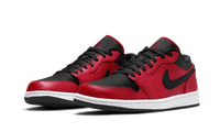 Air Jordan 1 Low Reverse Bred Pebbled Swoosh
