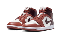 Air Jordan 1 Mid Dusty Peach Night Maroon