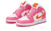 Air Jordan 1 Mid Pinksicle Safety Orange
