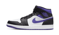 Air Jordan 1 Mid White Black Purple