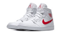 Air Jordan 1 Mid White University Red