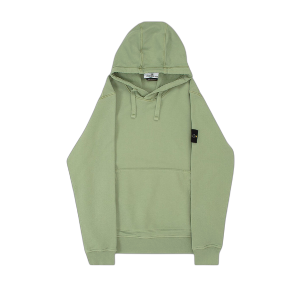 Stone Island Compass Motif Detail Hoodie 'Sage'