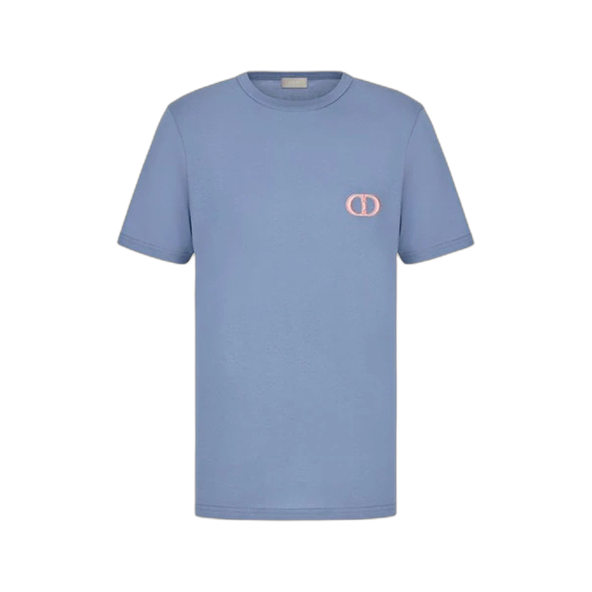 Dior CD Icon Embroidered T-Shirt 'Black'