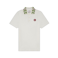 Casablanca Laurel Pique Polo 'White'