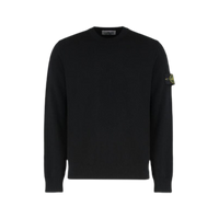 Stone Island Stretch RWS Wool Knit Crewneck 'Black'
