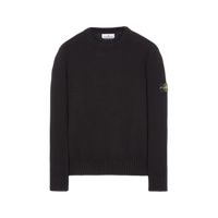 Stone Island Logo Patch Crewneck Jumper 'Black'