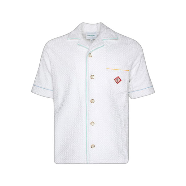 Casablanca Monogram Towelling Shirt 'White'