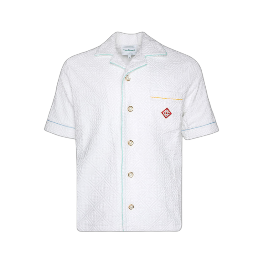 Casablanca Monogram Towelling Shirt 'White'