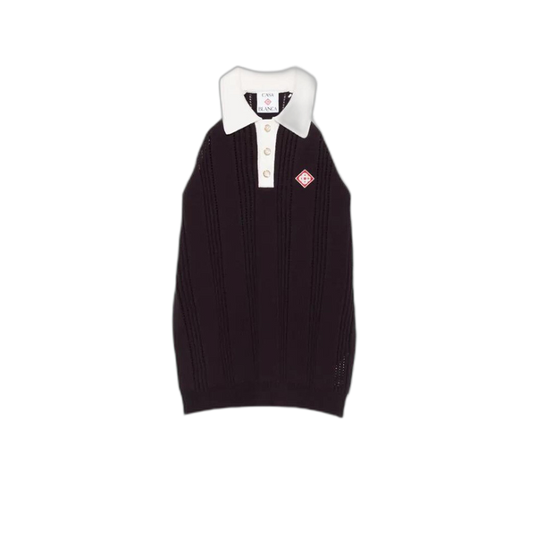 Casablanca Sporty Long-Sleeve Polo 'Purple' - M AW25 KW 1131 01 PURP
