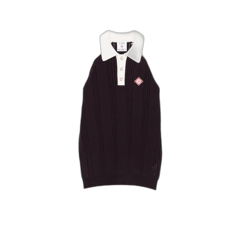 Casablanca Sporty Long-Sleeve Polo 'Purple' - M AW25 KW 1131 01 PURP