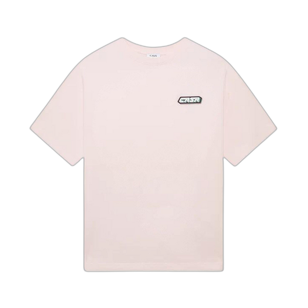 Casablanca Casa Racing PVC Patch Oversized T-Shirt 'Pink' - M AW25 JTS 044 01 PINK