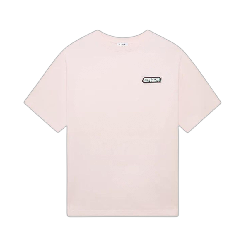 Casablanca Casa Racing PVC Patch Oversized T-Shirt 'Pink' - M AW25 JTS 044 01 PINK