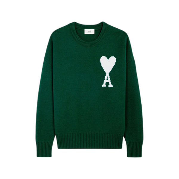 Ami Oversize Crewneck Sweater 'Green'