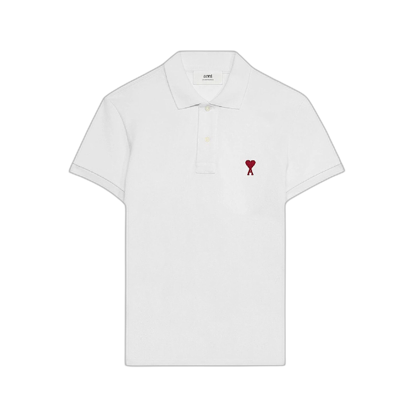 Ami ADC Polo Shirt 'White'