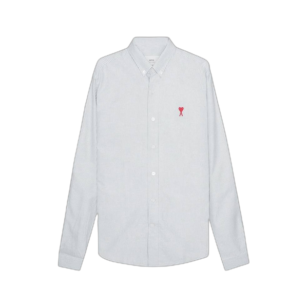 Ami Button Down ADC Shirt 'White/Green'